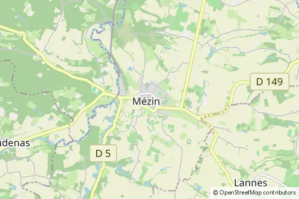 Mapa Mézin