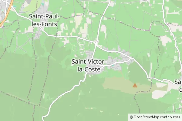 Mapa Saint-Victor-la-Coste