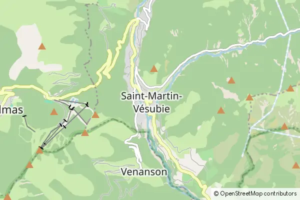 Mapa Saint Martin-Vesubie