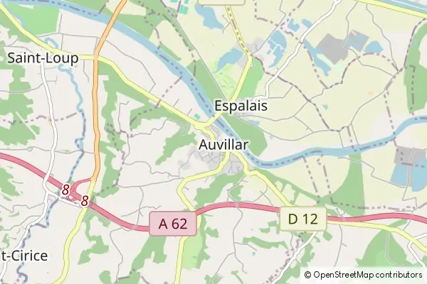 Mapa Auvillar