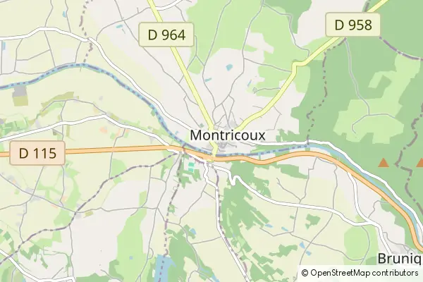 Mapa Montricoux