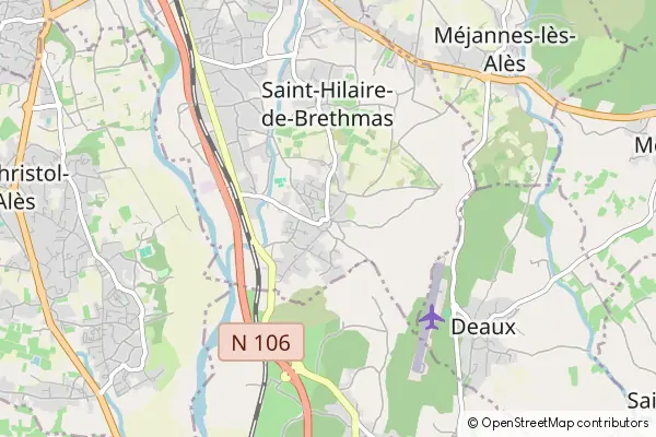 Mapa Saint-Hilaire-de-Brethmas