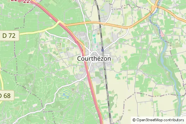 Mapa Courthézon