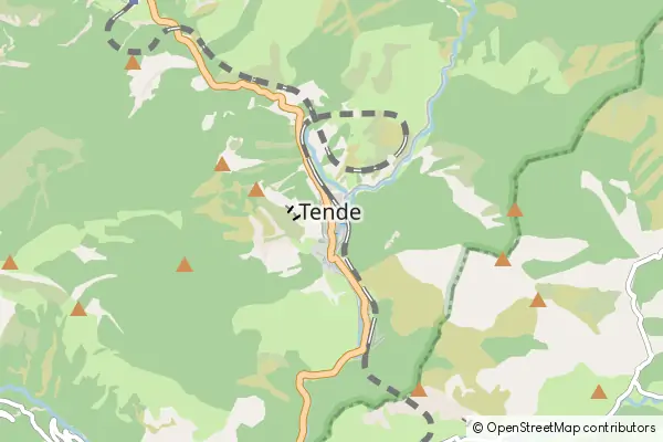 Mapa Tende