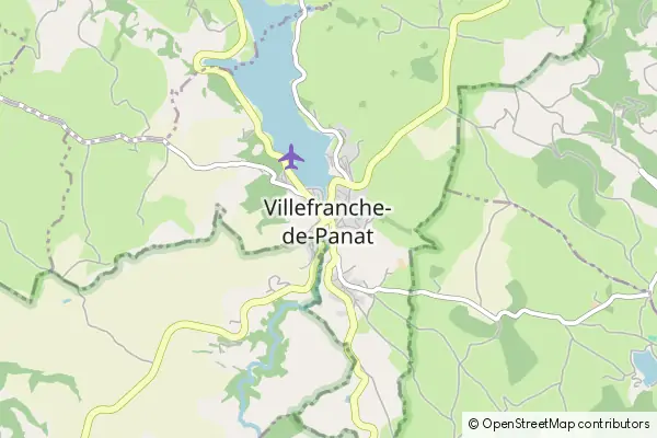 Mapa Villefranche-de-Panat