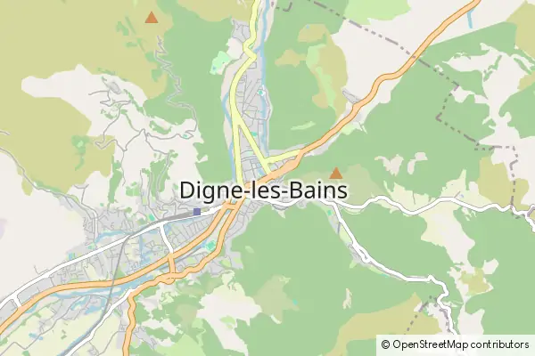 Mapa Digne les Bains