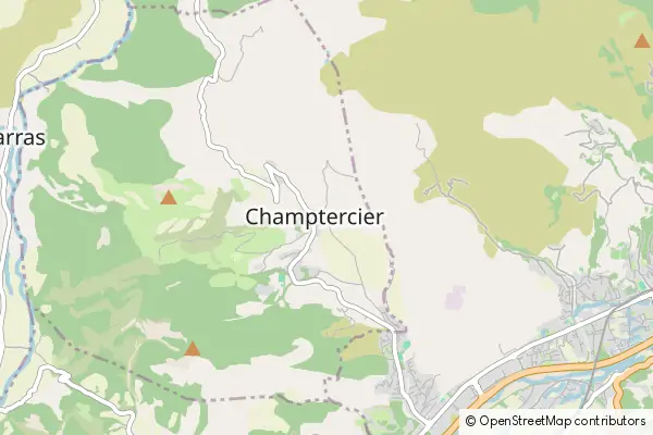 Mapa Champtercier