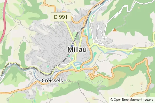 Mapa Millau