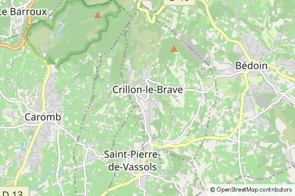 Mapa Crillon-le-Brave