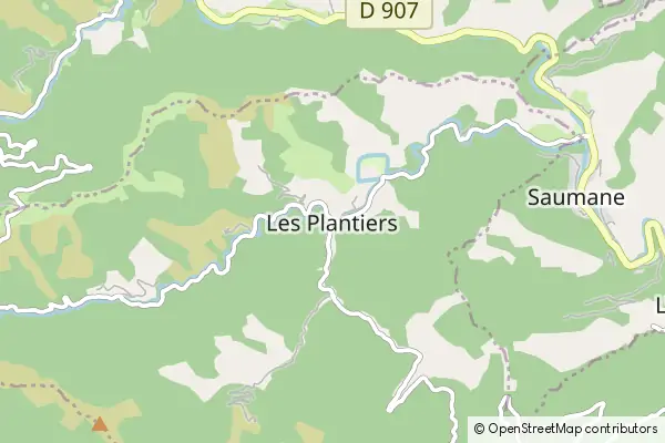 Mapa Les Plantiers