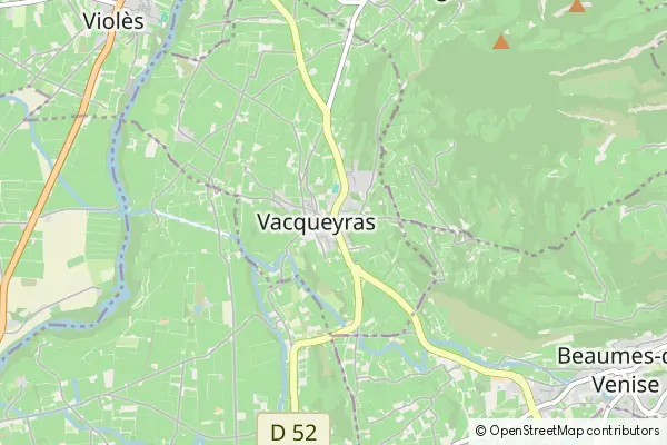 Mapa Vacqueyras