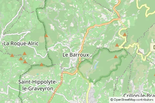 Mapa Barroux