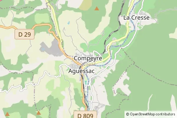 Mapa Compeyre