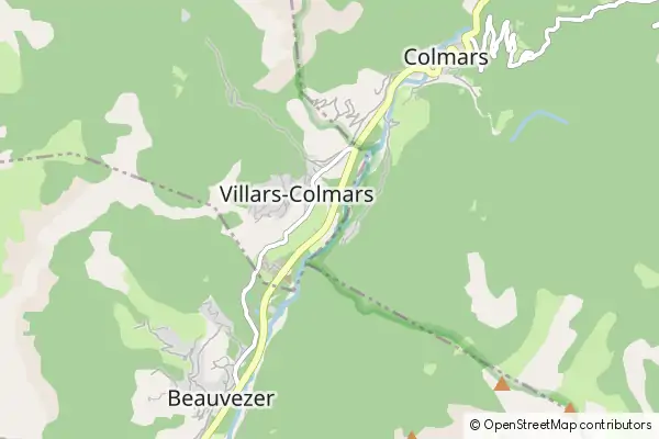 Mapa Villars-Colmars