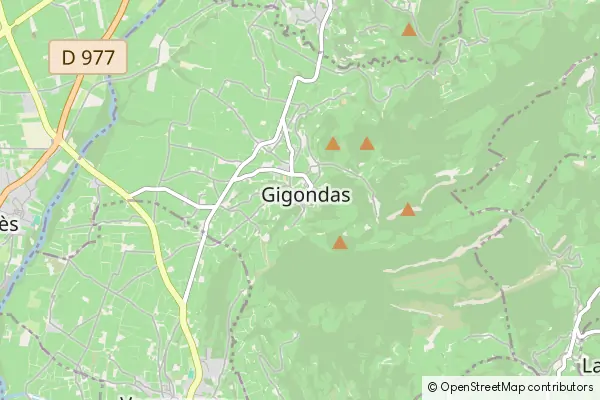 Mapa Gigondas