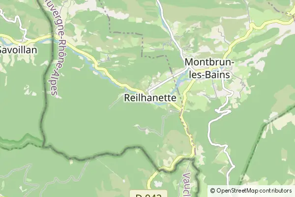 Mapa Reilhanette