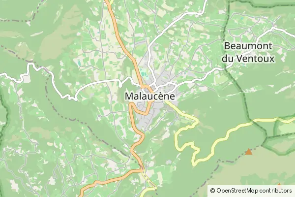 Mapa Malaucène