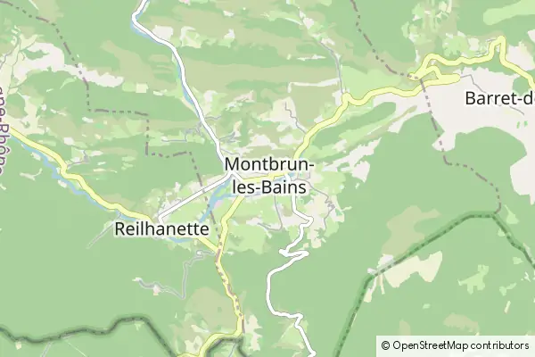 Mapa Montbrun-les-Bains