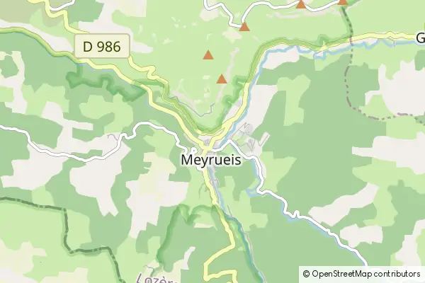 Mapa Meyrueis