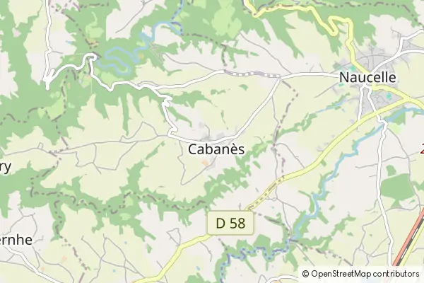 Mapa Cabanès