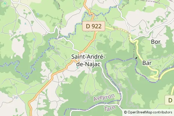 Mapa Saint-André-de-Najac