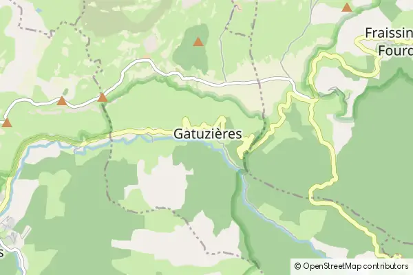 Mapa Gatuzières