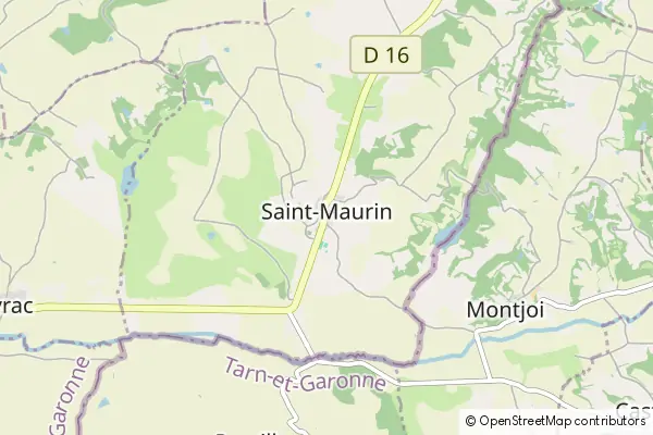 Mapa Saint Maurin