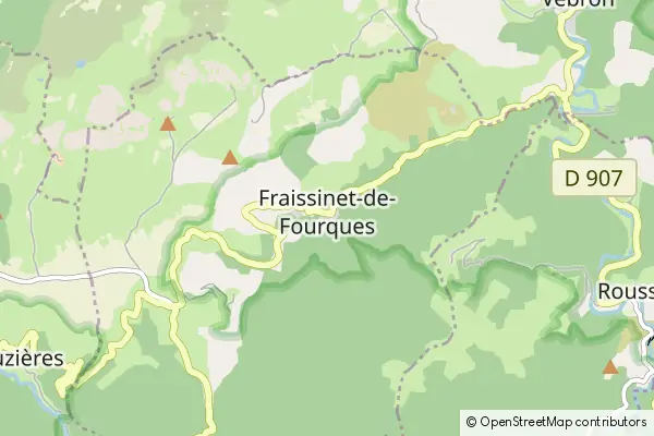 Mapa Fraissinet-de-Fourques