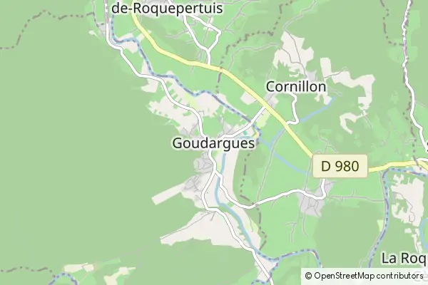 Mapa Goudargues