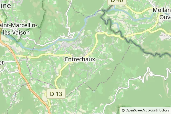 Mapa Entrechaux