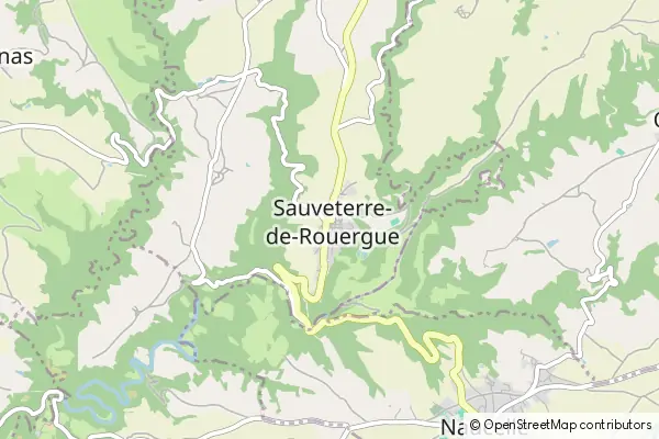 Mapa Sauveterre-de-Rouergue