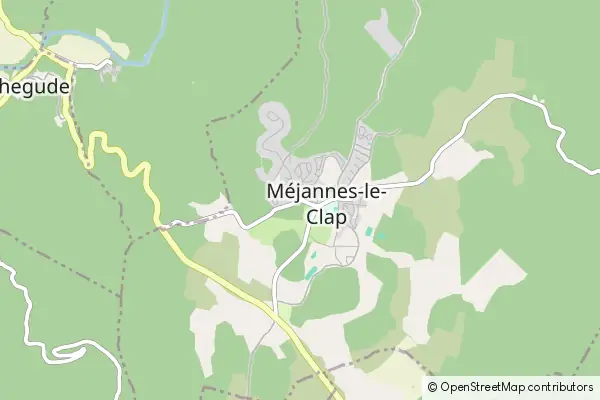 Mapa Méjannes-le-Clap