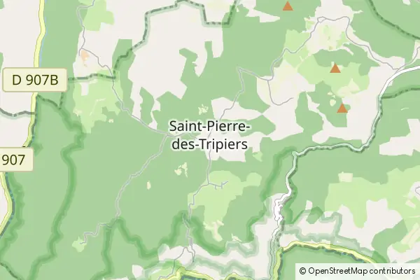 Mapa Saint-Pierre-des-Tripiers