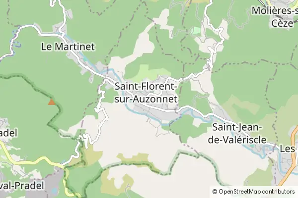 Mapa Saint-Florent-sur-Auzonnet