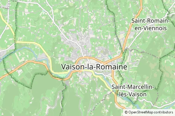 Mapa Vaison-la-Romaine