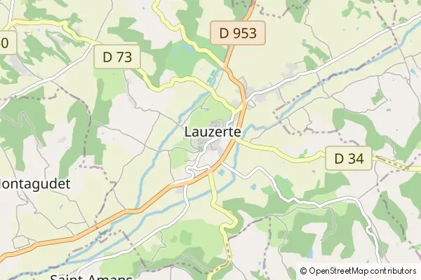 Mapa Lauzerte