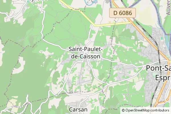 Mapa Saint-Paulet-de-Caisson