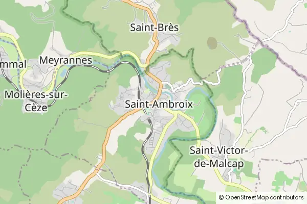 Mapa Saint-Ambroix