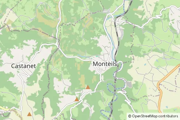 Mapa Monteils