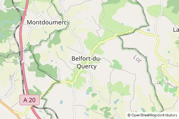 Mapa Belfort-du-Quercy