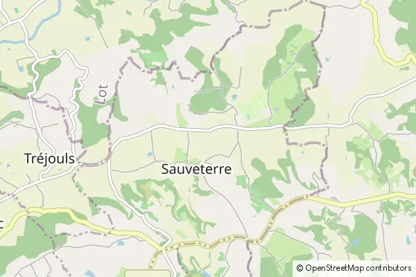 Mapa Sauveterre