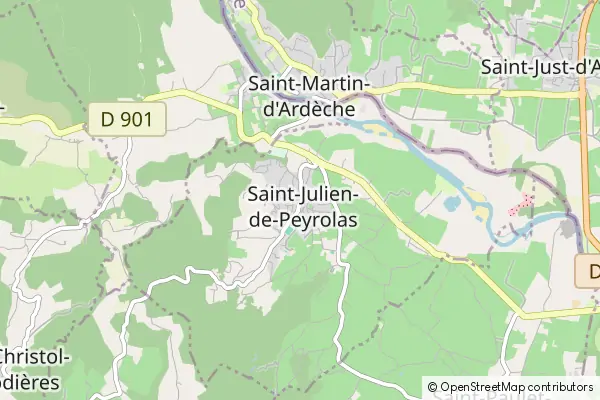 Mapa Saint-Julien-de-Peyrolas