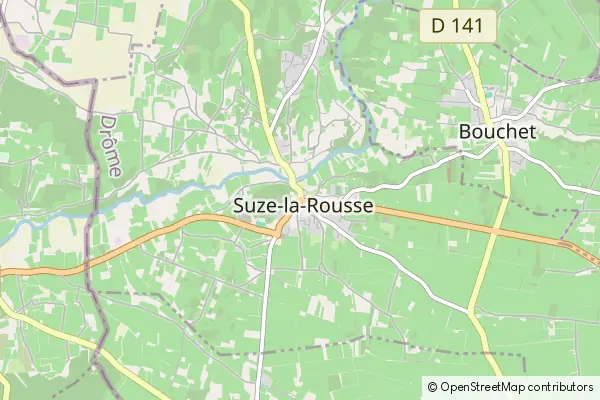 Mapa Suze-la-Rousse