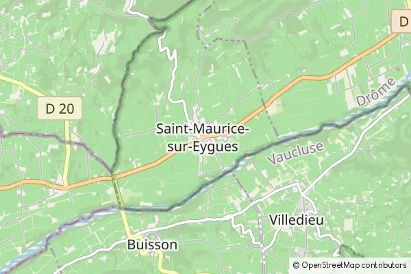 Mapa Saint-Maurice-sur-Eygues