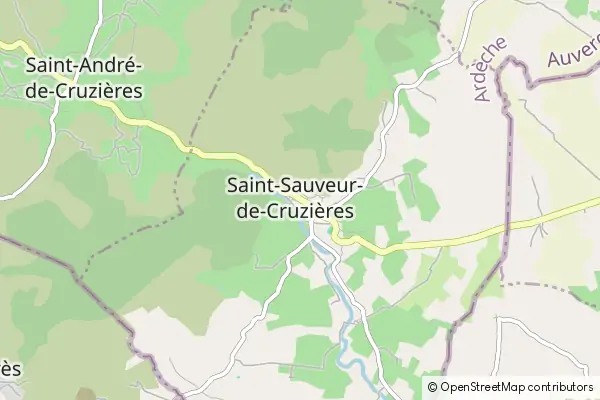 Mapa Saint-Sauveur-de-Cruzières