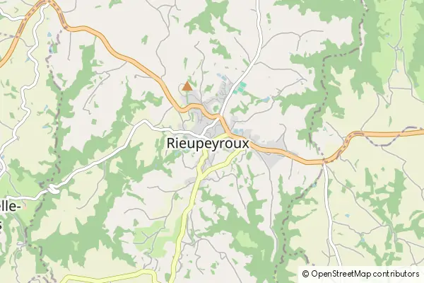 Mapa Rieupeyroux