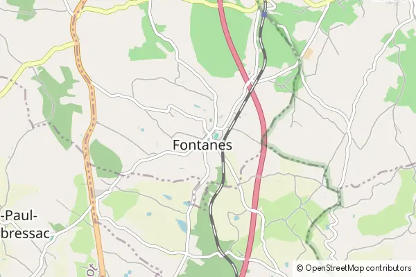 Mapa Fontanes