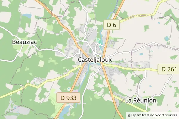 Mapa Casteljaloux