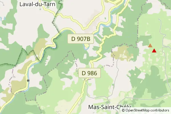 Mapa Saint-Chély-du-Tarn