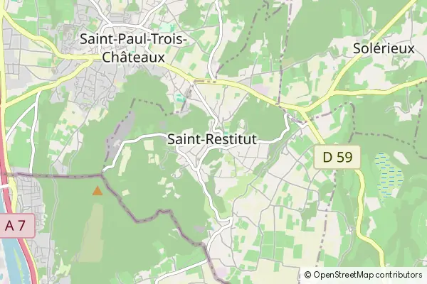 Mapa Saint-Restitut